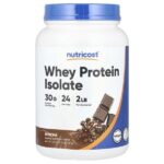 Aislado de proteína de suero de leche, Moca (907 g (2 lb))