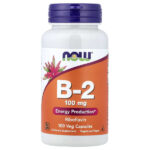 Vitamina B2, 100 mg (100 cápsulas vegetales)