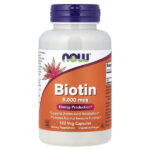 Biotina, 5000 mcg (120 cápsulas vegetales)