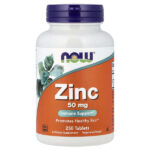 Zinc, 50 mg (250 Tabletas)
