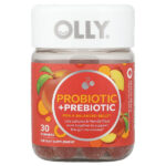 Probiótico y prebiótico, Melocotón y melocotón (30 gomitas)