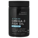 Sports Research, Aceite de pescado con omega-3 de Alaska (90 Capsulas)